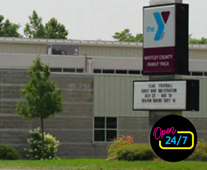 Whitley YMCA sign and building